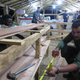 " Guerrillas quickly built, in a matter of days, a virtual hamlet, complete with meeting halls, houses for FARC chieftains, press rooms and an elaborate stage. " (Credit: Juan Forero)